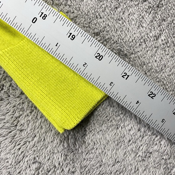 LOFT V-Neck Cardigan Sweater Womens XSP Petite Neon Yellow - Picture 7 of 13